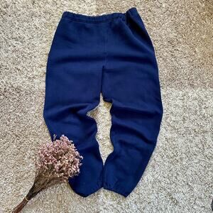 Vintage 90s Russell Athletic Navy Sweatpants Jogger Y2K Made in USA Men’s Size L